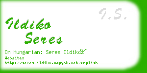 ildiko seres business card